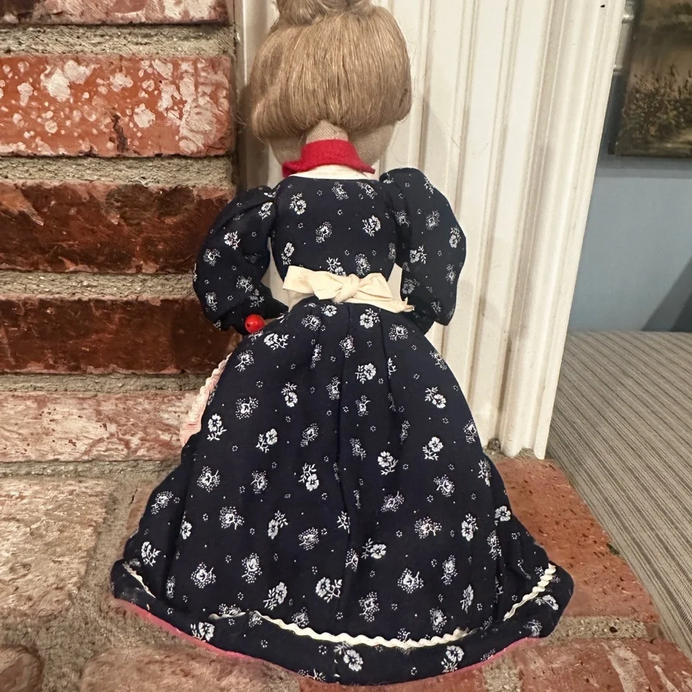 Vintage hand made granny doll.